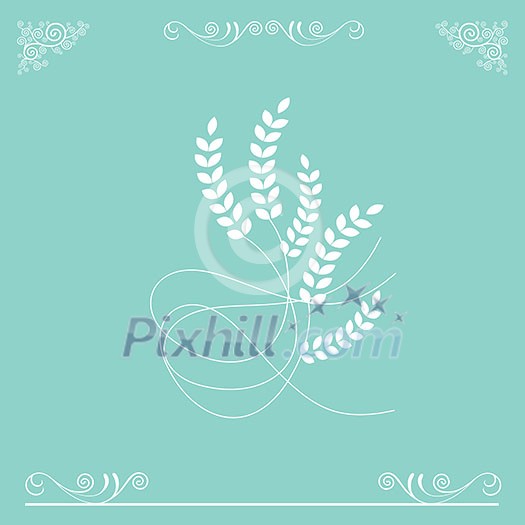 vector basic wheat symbol design vector basic wheat symbol design