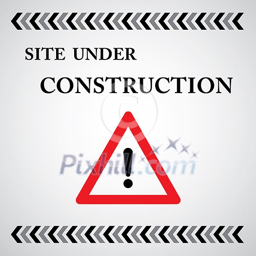 site under construct vector symbol 