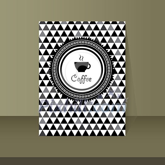 vector coffee card vintage design vector coffee card vintage design