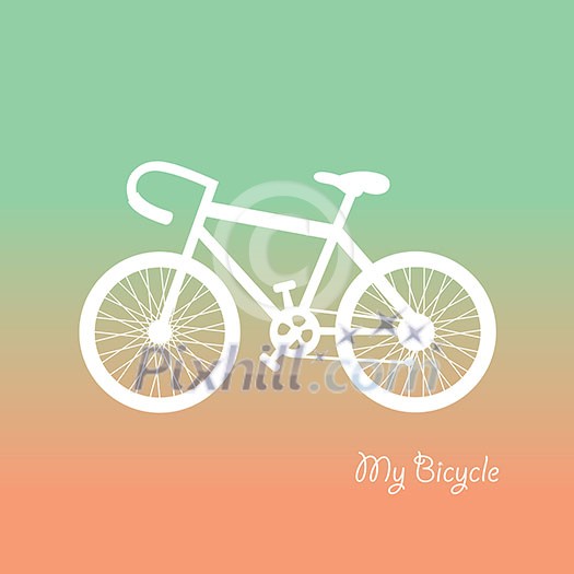retro bicycle symbol vector cartoon 