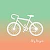 retro bicycle symbol vector cartoon 