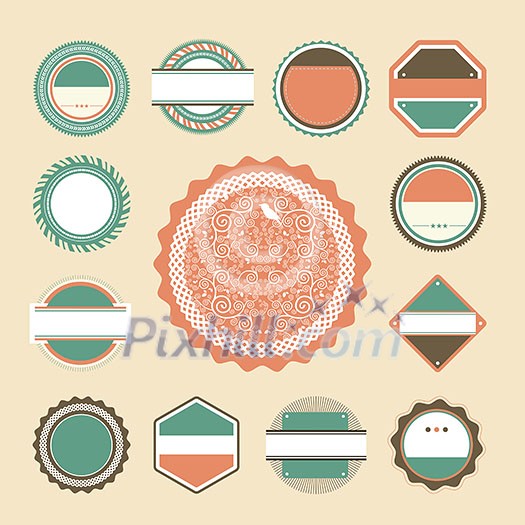 vector set of retro vintage labels vector set of retro vintage labels