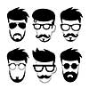 vector character cartoon hipster style   
