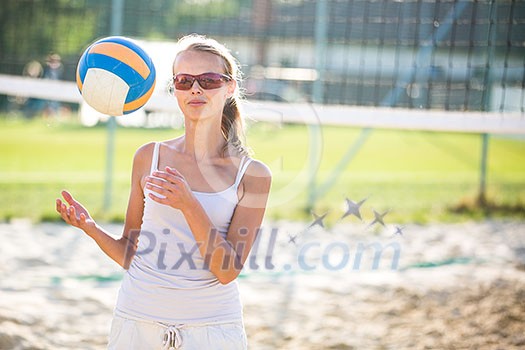 Female beachvolleyball player Female beachvolleyball player