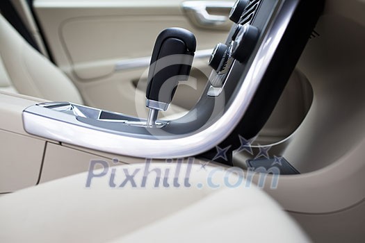Modern car interior Modern car interior