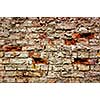 Old grunge bricks wall texture