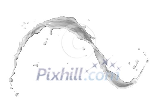 milk splash isolated on white