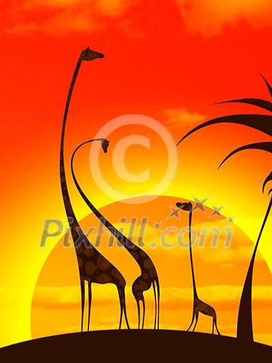 giraffe's family giraffe's family