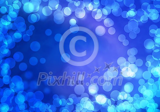 Abstract background blue image with bokeh lights Abstract background blue image with bokeh lights