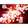Abstract background red image with bokeh lights