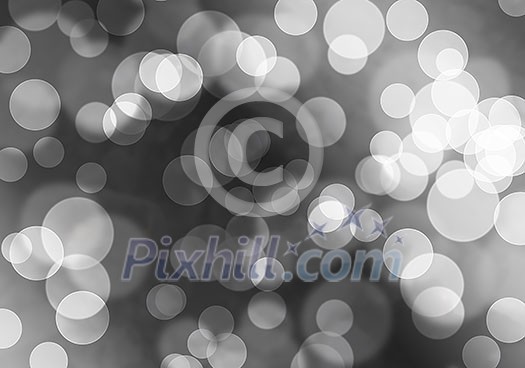 Abstract background black image with bokeh lights
