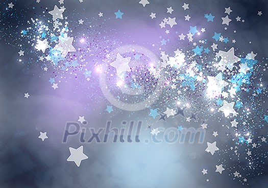 Abstract background image with bokeh lights and stars Abstract background image with bokeh lights and stars