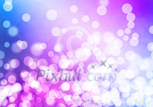 Abstract background purple image with bokeh lights