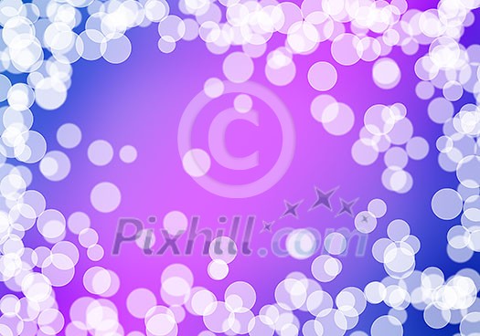 Abstract background purple image with bokeh lights