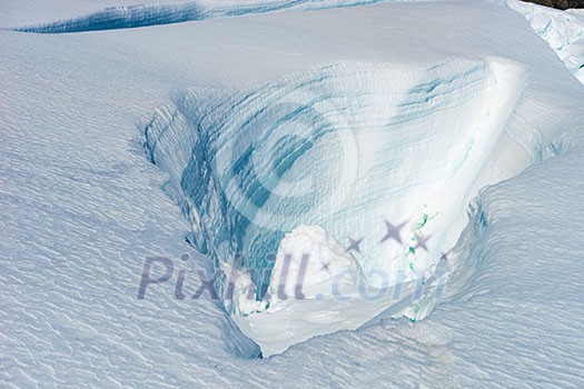 Mountain landscape with snow and clear blue sky Mountain landscape with snow and clear blue sky