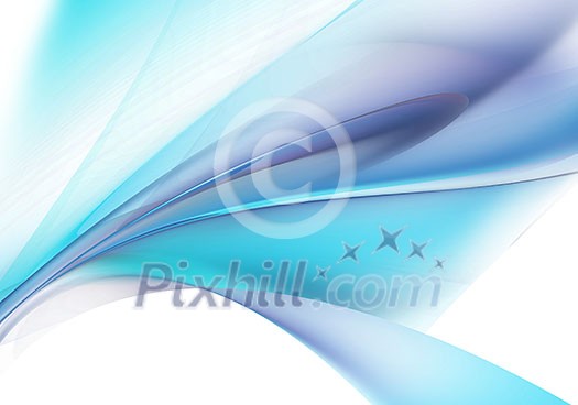 Background abstract image with loops and springs