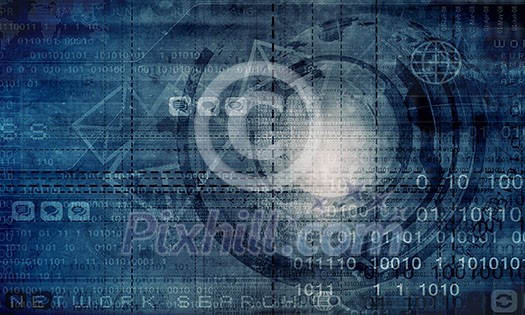 Digital technology background image with connection concept