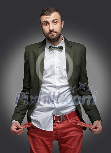 young man in a green suit, no money young man in a green suit, no money