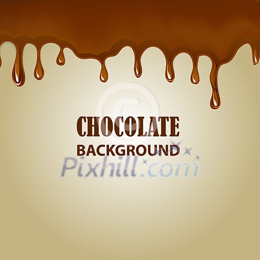 vector holiday background with chocolate stains eps10