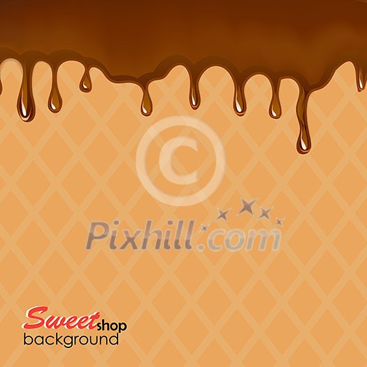 vector holiday background with chocolate stains eps 10 vector holiday background with chocolate stains eps 10