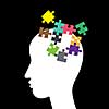 Brain jigsaw puzzle concept for idea 