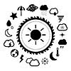 vector basic icon for weather  
