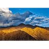 Himalayas (Zanskar mountain range) on sunset. Leh, Ladakh, India