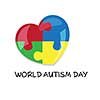 Autism awareness day. Card or poster template. Vector illustration eps 10