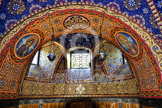 Interior of orthodox christian St. George church in Topola, Serbia Interior of orthodox christian St. George church in Topola, Serbia