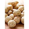 Assorted whole fresh organic mini potatoes vegetables