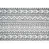 Knit fabric background with knitted grey and white geometric pattern