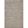 Knit texture of undyed natural brown wool knitted fabric with garter stitch pattern as background