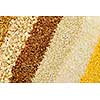 Background of different kinds of grains close up