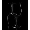 Silhouette of Wine Glasses on black background