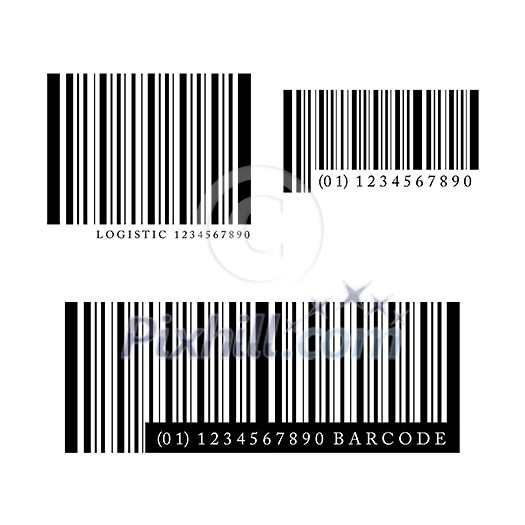 vector barcodes numbers scanning price  