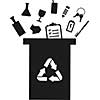  litterbin types of  household waste 