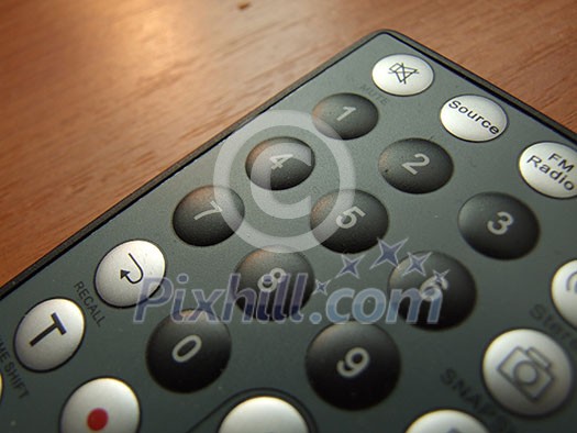 thin remote closeup