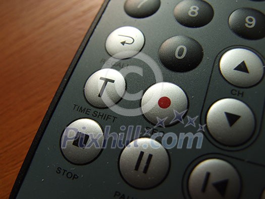 thin remote closeup