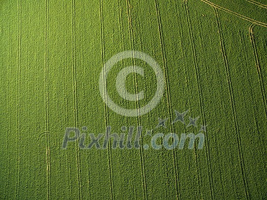 Farmland from above - aerial image of a lush green filed Farmland from above - aerial image of a lush green filed