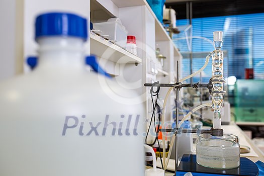 Chemiistry lab (shallow DOF; color toned image)