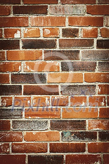 Red and brown brick background of grungy wall Red and brown brick background of grungy wall
