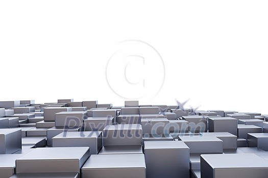 Background image of futuristic concept with silver cube elements Background image of futuristic concept with silver cube elements