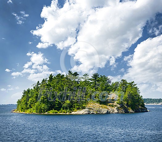 Small rocky island in Georgian Bay near Parry Sound, Ontario, Canada. Small rocky island in Georgian Bay near Parry Sound, Ontario, Canada.