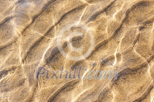 Water and sand ripples background with sun reflections Water and sand ripples background with sun reflections