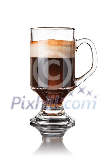 coffee cocktail isolated on white coffee cocktail isolated on white