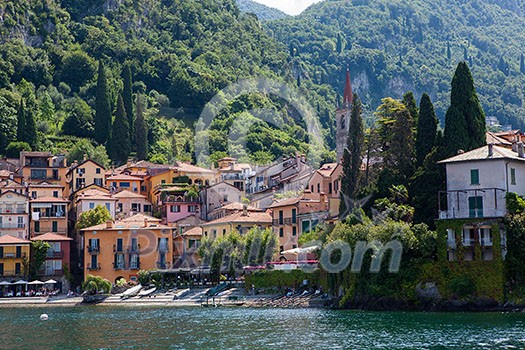 View of Varenna on Como lake, Italy
