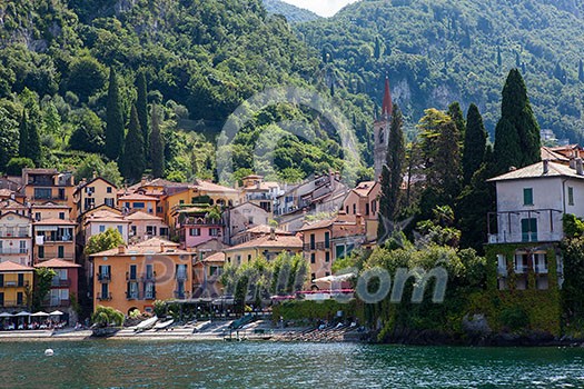 View of Varenna on Como lake, Italy View of Varenna on Como lake, Italy
