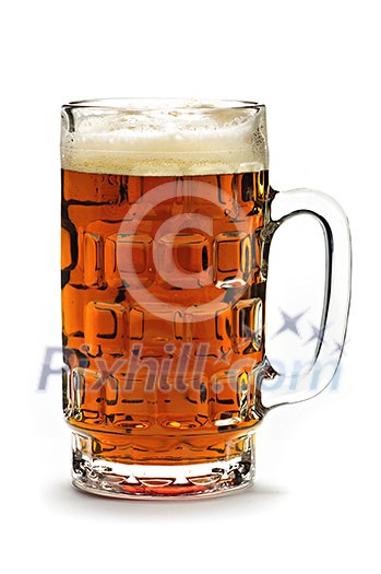 Full beer glass isolated on white background Full beer glass isolated on white background