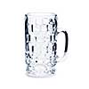 Empty beer glass isolated on white background