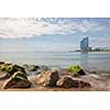 Barceloneta beach in Barcelona, Spain